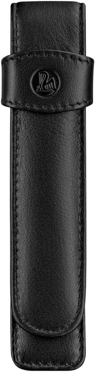 Leren Pennenhoes - Etui Pennenhouder - Pennen Beschermen - Voor 1 Schrijfinstrument - 20 x 130 x 20 mm - Zwart