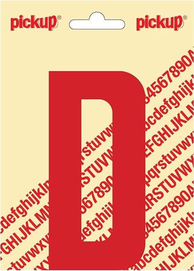 Pickup plakletter Nobel 120mm rood D - 31022120D