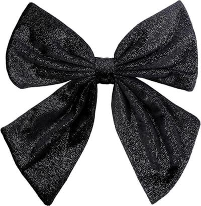 Beautiful Bow haarklem - zwart - Haar accessoires - Kerst