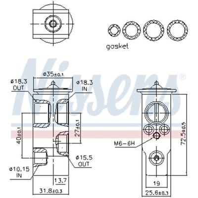 Expansieventiel, airconditioning NISSENS 999489