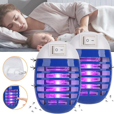 2 Stuks Muggenverdelgingslampen - Elektrische Muggenlamp - Muggenvallen Met Uv-Lampen - Insectenverdelger - Muggenwerend Stopcontact