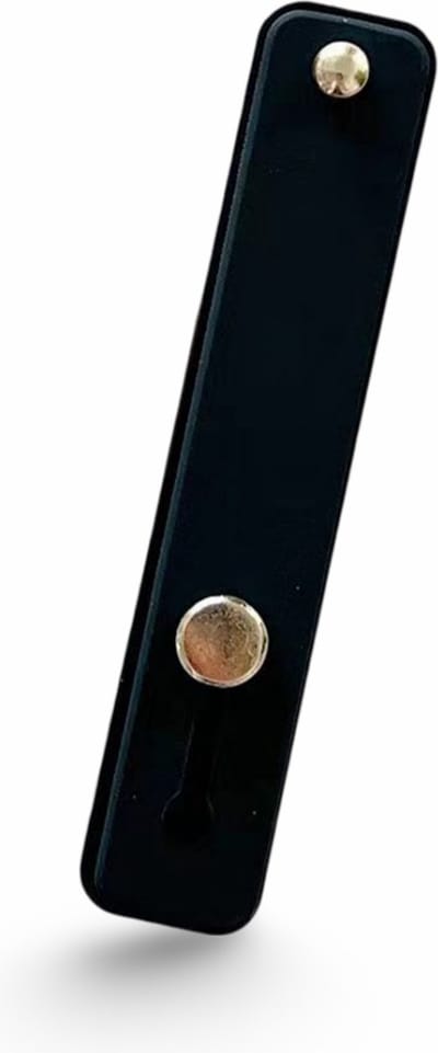 Peachy Telefoon Grip Band Vingerlus Houder voor Smartphone - Zwart