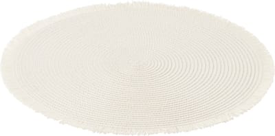 J-Line placemat Rond - papier - wit