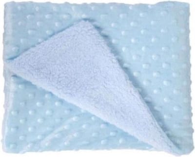 Een super zacht baby dekentje  voor in de wieg/kinderwagen/Maxi Cosi of als omslagdoek blauw