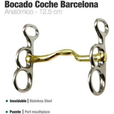 Anatomisch bit voor paard Zaldi Barcelona