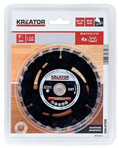 Sierra voor Pista Madera 135 mm 24d - 135 x 20 x 2