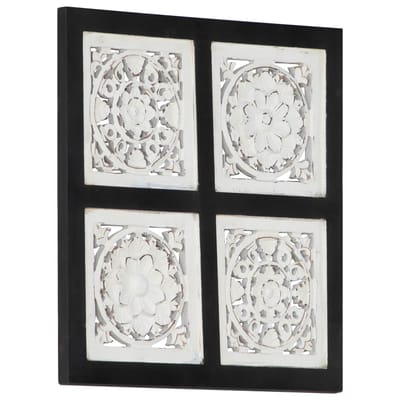 vidaXL - Kunst - Decoratie - 40 - x - 40 - x - 1,5 - cm - Geconstrueerd - hout