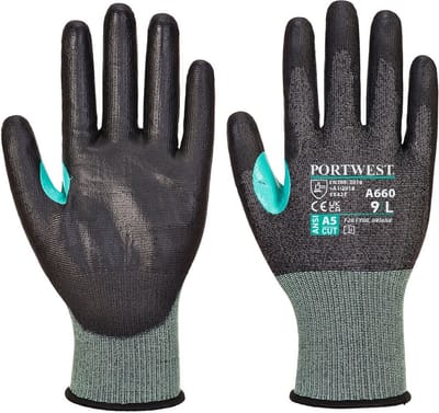 Portwest CS Cut E18 PU - Zwart - L