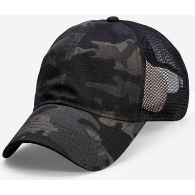 Grote Camouflage Baseballpet Mannen Zomer Dun Ademend Zonneklep Pet Buiten Strijd Camouflage Mesh Petten Zonnebrandcrème Mannen Hoed L(59-63)cm