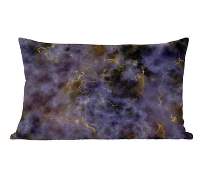 Sierkussens - Kussentjes Woonkamer - 50x30 cm - Agaat steen - Black en gold - Edelsteen