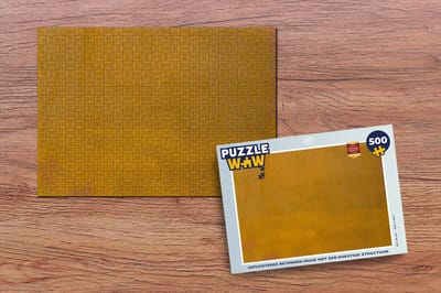 Puzzel Gepleisterde betonnen muur met een roestige structuur - Legpuzzel - Puzzel 500 stukjes
