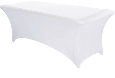 Rechthoekige Tafellaken 183 x 76 cm - Stretch, Wasbaar en Kreukvrij voor Bruiloft, Feest en Evenementen