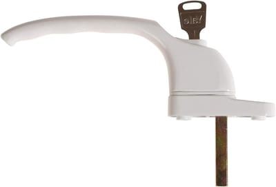 Raamgreep - Raamkruk Raamsluiting - Ramen Beveiligen - Linkshandig Offset - 40mm Spindel - Wit