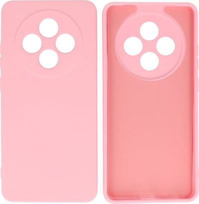 Hoesje Geschikt voor OPPO Reno 12F 5G - Fashion Telefoonhoesje Backcover - Siliconen Hoesje - Roze