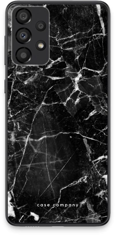 Case Company® - Hoesje geschikt voor Samsung Galaxy A33 5G hoesje - Zwart Marmer - Soft Cover Telefoonhoesje - Bescherming aan alle Kanten en Schermrand