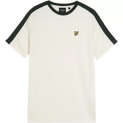 T-shirt met contrasterende band Lyle & Scott
