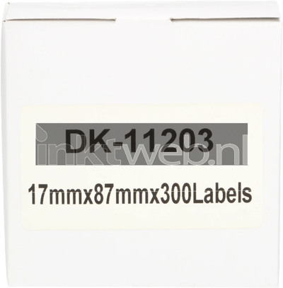 FLWR Brother DK-11203 17 mm x 87 mm wit