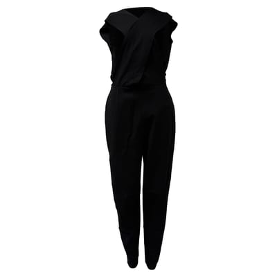 Stella McCartney jumpsuit met open rug in zwarte viscose