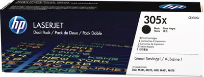 HP 305X (CE410XD) Toner 2x Zwart Hoge capaciteit - Multipack