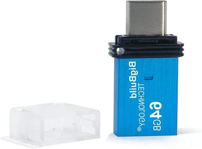 Geheugenstick 64GB - USB Stick - Bestanden Overzetten - Dubbele Connector - 64GB - Blauw