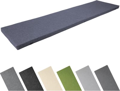 Garronda Bankkussen 160x40 cm – 4 cm dik – Waterafstotend & UV-bestendig – Marineblauw GD-AM-Dino