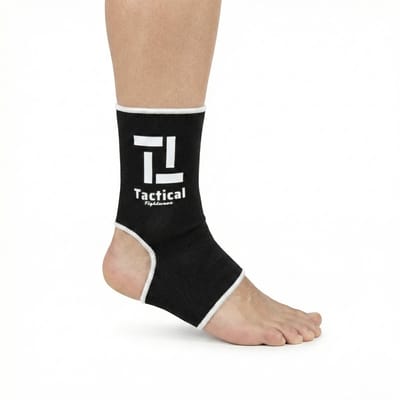 Tactical Fightwear Enkel Sleeve Set - Compressie & Stabiliteit MMA - Kickboksen - Zwart - Maat S