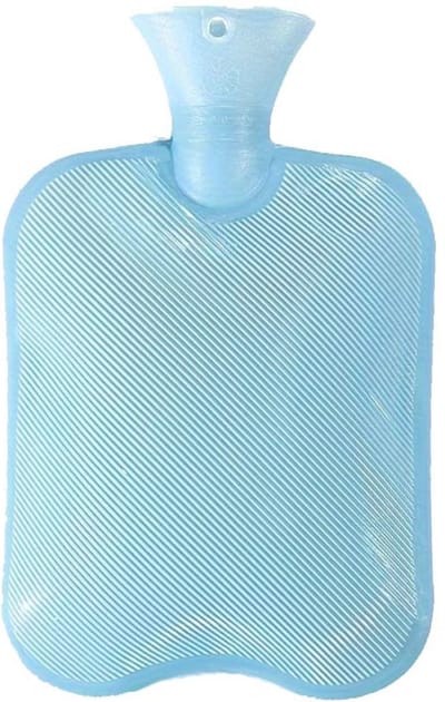 Livano Warmwaterzak - Warmtekussen - Warmwaterkruik - Warmtekruik - Knuffel - Kruik - Bag - Met Hoes - Blauw - 500ML