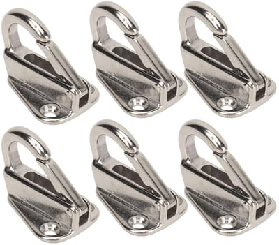 Dailygoods- Spatbordhanger Roestvrij Staal - 6 Stuks - Zware Veergesp - Multifunctioneel - Maritieme Toepassing - Robuust en Duurzaam - Fenderhanger