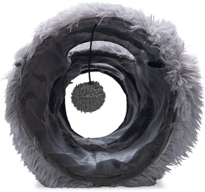 Beeztees Kitten Nona - Kattentunnel - Grijs - 90x25x25 cm