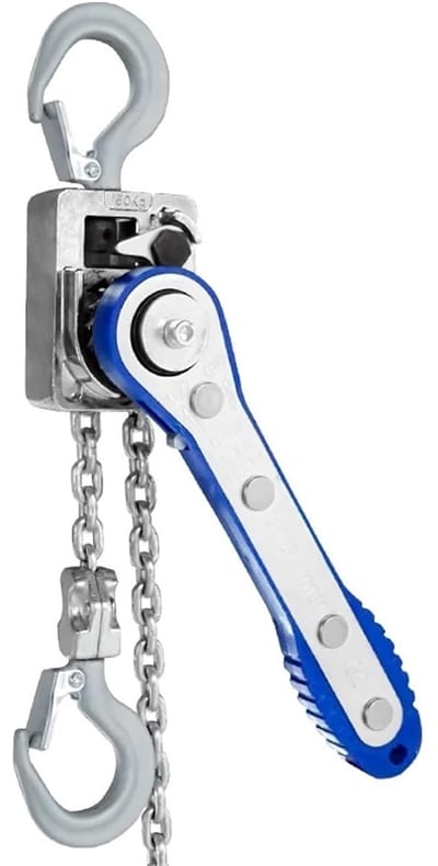 Elektrische takel - Hefblok kettingtakel - Zware lasten tillen - Uniek frameontwerp - 100kg 1m - Grijs