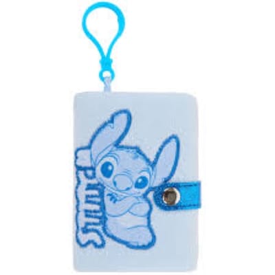 Disney - Lilo & Stitch - Mini - Pluche - Notitieboekje - 7x10cm - bagclip - blauw