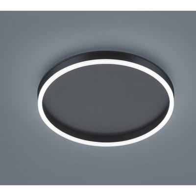 Helestra Sona LED plafondlamp, zwart, Ø 40 cm