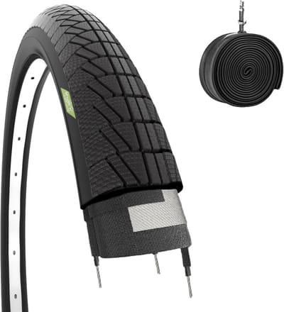 Fietsband met binnenband - Reserveband Stadsfiets - Veilig Fietsen - Puncture Protection - 20 x 175 inch - Zwart