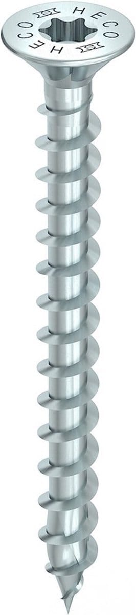 Heco Topix-Plus Schroeven - Hecodrive platverzonken kop - 4,5x 60mm - Voldraad (200 stuks)
