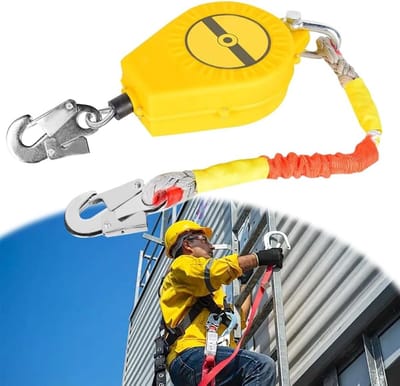 Draagbaar valbeveiligingssysteem met een valhoogte van 10 meter voor veilig klimmen en aerial werk