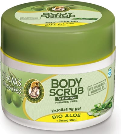 Pharmaid Athena’s Treasures Body Scrub Peeling Gel Aloe Vera – Diepe Reiniging & Zijdezachte Huid (200ml)