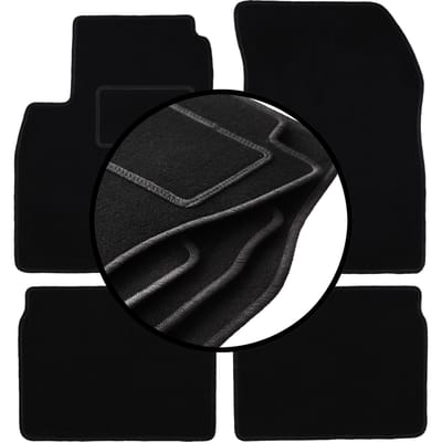 Complete set veloursmatten voor: Nissan Micra K13 hatchback (2010-2016)