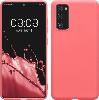 kwmobile telefoonhoesje geschikt voor Samsung Galaxy S20 FE - Hoesje voor smartphone - Back cover in neon koraal