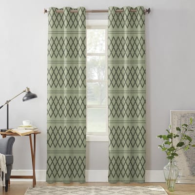 Saliegroen Geometrische Textuur Raamgordijnen voor Woonkamer Huis Slaapkamer Keuken Decora Kerstgordijn 135W x 60H(cm) x1 gray