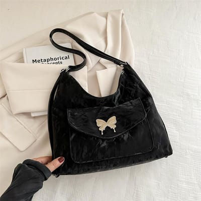 Nieuwe Koreaanse Versie van Lente Gepersonaliseerde Casual Grote Capaciteit Enkele Schouder Crossbody Tas Mooie Niche Eenvoudige Rugzak beige