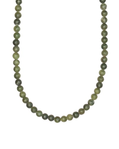 Ava & Imber | Veridis Ketting Groene Jade | Groene Kralenketting 4mm Grote Kraaltjes | Edelsteen Ketting Dames Jade | Green Jade Verstelbare Edelstenen Ketting Vrouwen