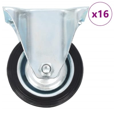 vidaXL 16 st Wielen vast 75 mm