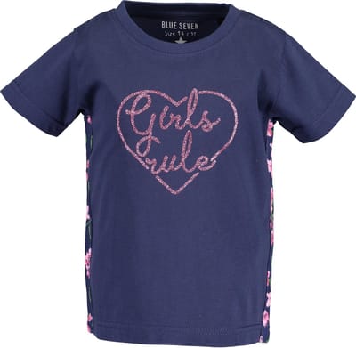Blue Seven Meisjes T-shirt - Donkerblauw - Maat 92