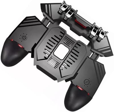 Mobiele Gamecontroller met 6 Vingers - Professionele Gevoelige Besturing - Koelventilator .