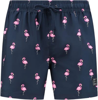 Son of a Beach - Flamingo Blue Jongens Zwembroek - maat 122-128 - Blauw