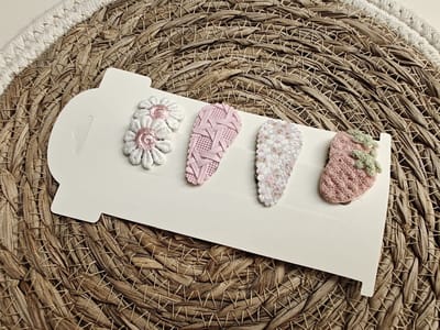 Antislip haarspeldjes Mara - baby knipjes - kinderknipjes - eerste knipje - haarspeldjes kinderen - kinderknipjes - haarspeldjes - kraam cadeau - baby knipjes - haarspeldjes voor kinderen - haarknipjes - Bloem knipjes -knipjes voor kinderen