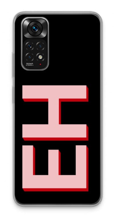 Gepersonaliseerd - Case Company® - Hoesje geschikt voor Xiaomi Redmi Note 11 hoesje - Monogram - Soft Cover Telefoonhoesje - Bescherming aan alle Kanten en Schermrand
