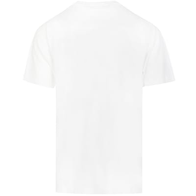 Klassiek wit T-shirt met Palm Angels Leaf-logo