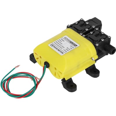 Pompe à diaphragme haute pression 12V 120W 8L avec connecteur en cuivre Pompe à injection d'eau automatique