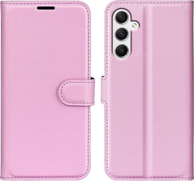 Coverup Hoesje - Geschikt voor Samsung Galaxy A35 Hoesje - Coverup Book Case - Roze